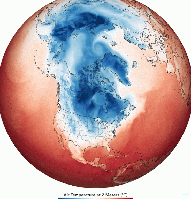 29 जनवरी, 2019 को मिडवेस्ट के लिए ठंडा मौसम।